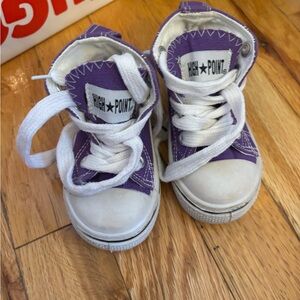 Kids Purple and White Sneakers